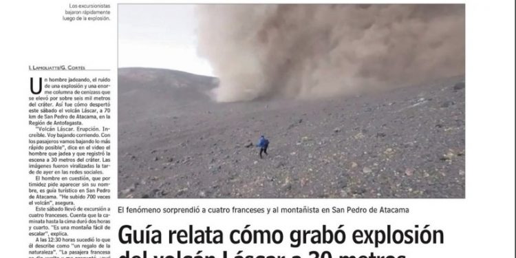 Las Últimas Noticias | Guía relata cómo grabó explosión del volcán Láscar a 30 metros