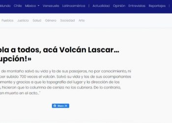 El Ciudadano | «Hola a todos, acá Volcán Lascar… ¡Erupción!»