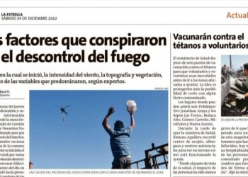 La Estrella de Valparaíso | Los factores que conspiraron en el descontrol del fuego