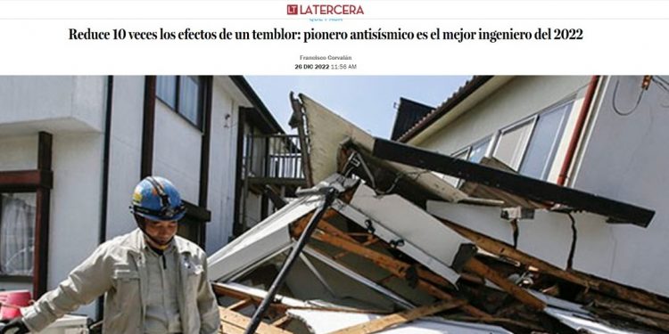 La Tercera | Reduce 10 veces los efectos de un temblor: pionero antisísmico es el mejor ingeniero del 2022