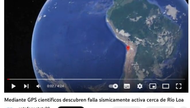 Antofagasta TV | Mediante GPS científicos descubren falla sísmicamente activa cerca de Río Loa