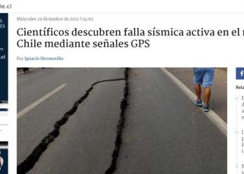 BioBioChile.cl | Científicos descubren falla sísmica activa en el norte de Chile mediante señales GPS
