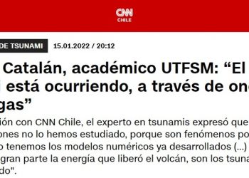 CNN Chile | Patricio Catalán, académico UTFSM: “El tsunami está ocurriendo, a través de ondas muy largas”