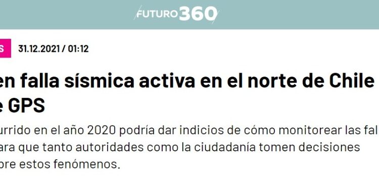 Futuro 360 | Descubren falla sísmica activa en el norte de Chile mediante GPS
