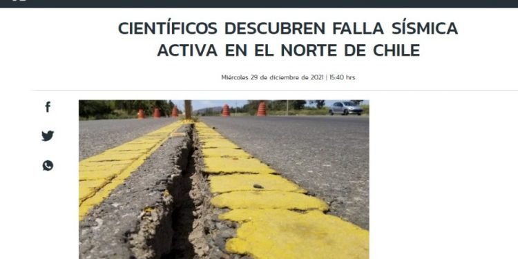 RedMaule | Científicos descubren falla sísmica activa en el norte de Chile