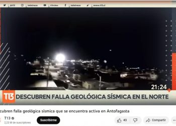 T13 | Descubren falla geológica sísmica que se encuentra activa en Antofagasta
