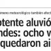 LUN | Potente aluvión en Los Andes: ocho viviendas quedaron aisladas