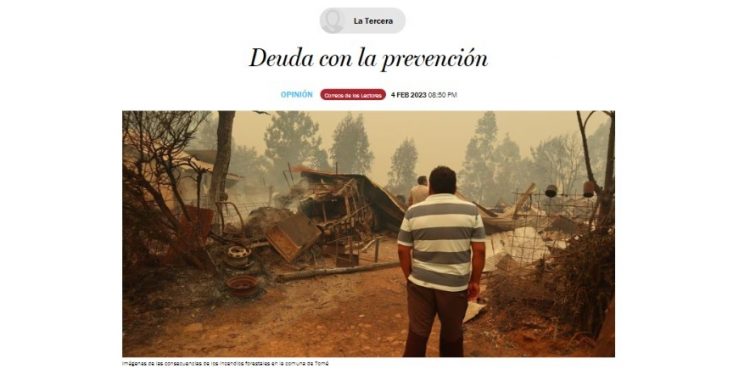 La Tercera | Deuda con la prevención