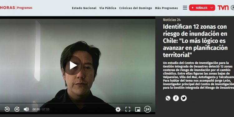 24 Horas | Identifican 12 zonas con riesgo de inundación en Chile: «Lo más lógico es avanzar en planificación territorial»