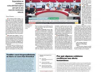 LUN | Temblor causó desprendimiento de tierra en San Cristóbal