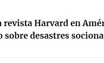 Portal Metropolitano | Editora de la revista Harvard en América Latina lanzará libro sobre desastres socionaturales en Santiago