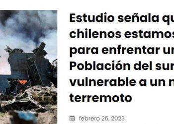 Publimicro | Estudio señala que no todos los chilenos estamos preparados para enfrentar un nuevo 27F. Población del sur es la más vulnerable a un nuevo terremoto