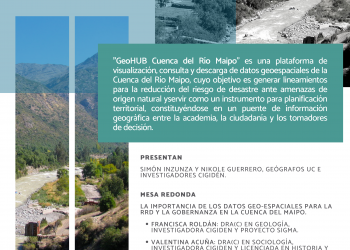 Lanzamiento «GeoHUB: Cuenca del Río Maipo»