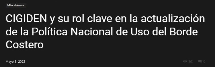 Chillan Online | CIGIDEN y su rol clave en la actualización de la Política Nacional de Uso del Borde Costero