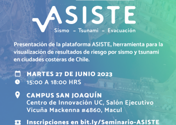 Cierre del proyecto FONDEF ASISTE: Análisis Sismo-Tsunami-Evacuación. Fondef IT20I0054