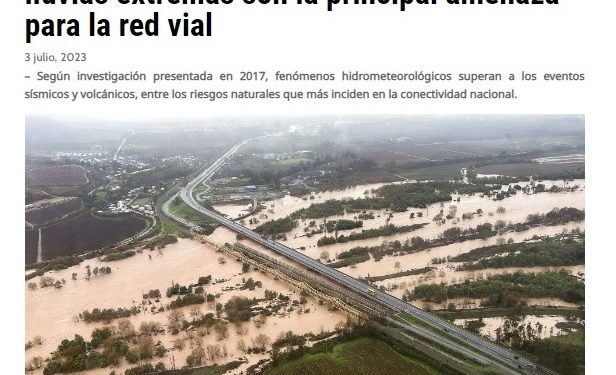 Ad Prensa | Estudio adelantó hace 6 años que las lluvias extremas son la principal amenaza para la red vial
