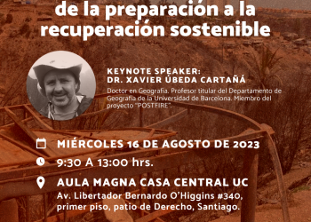Seminario Internacional “Incendios urbano-rurales: De la preparación a la recuperación sostenible”