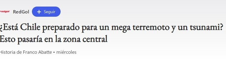 MSN | ¿Está Chile preparado para un mega terremoto y un tsunami? Esto pasaría en la zona central