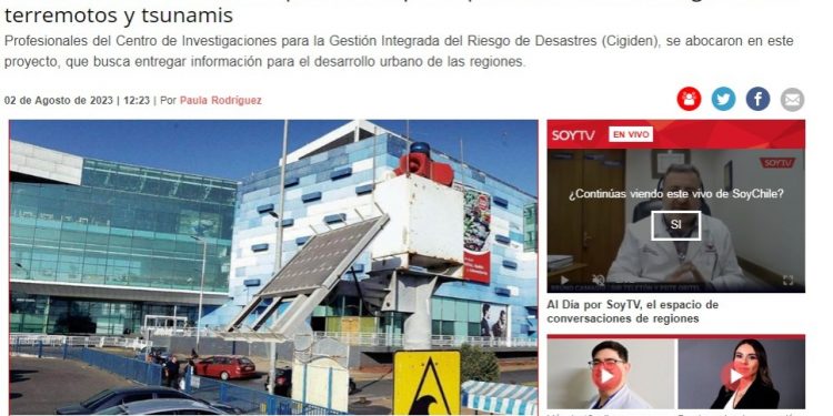 Soy San Antonio | En San Antonio desarrollan plataforma piloto para visualizar los riesgos de los terremotos y tsunamis