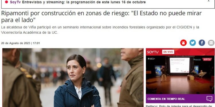 Soy Valparaíso | Ripamonti por construcción en zonas de riesgo: «El Estado no puede mirar para el lado»