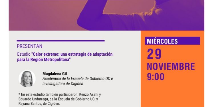 Seminario presencial «Calor extremo: Una estrategia de adaptación para la Región Metropolitana»
