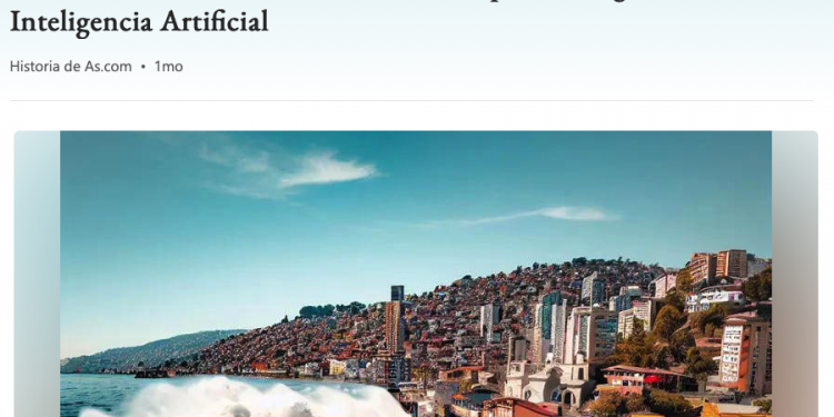 MSN | Muestran cómo sería un tsunami en Valparaíso, según la Inteligencia Artificial