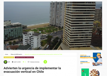 CDT | Advierten la urgencia de implementar la evacuación vertical en Chile