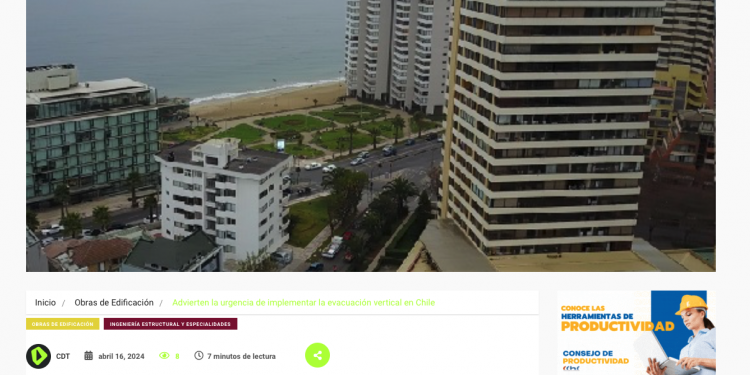 CDT | Advierten la urgencia de implementar la evacuación vertical en Chile