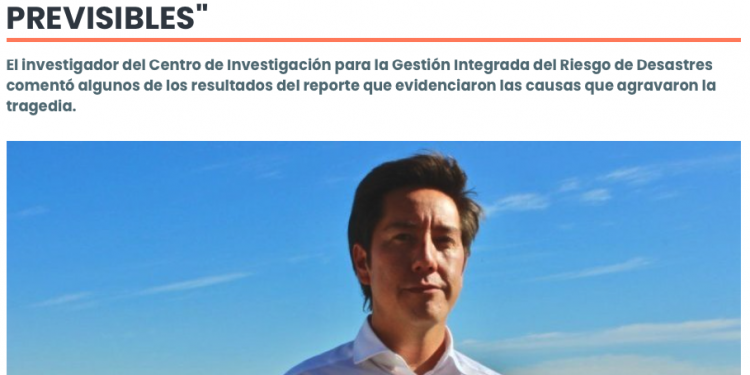 Diario Usach | JORGE LEÓN: «LAS CONDICIONES CLIMÁTICAS 30-30-30 PRESENTES EN VALPARAÍSO ERAN PREVISIBLES»