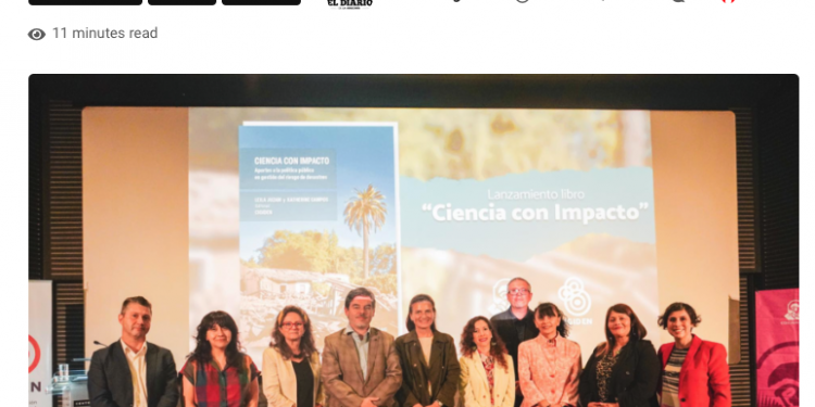 El Diario De Santiago | Lanzan libro que conecta a la ciencia con los tomadores de decisión en el ámbito del riesgo de desastres