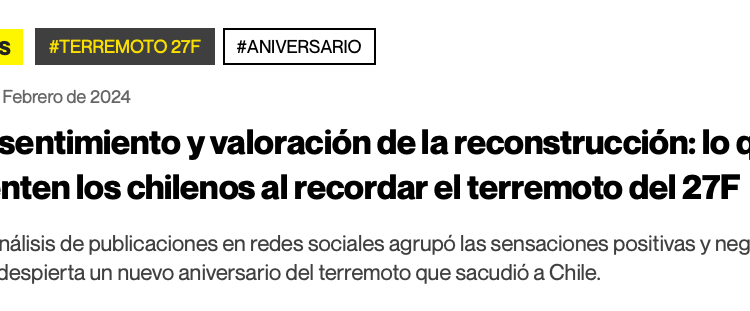 El Dínamo | Resentimiento y valoración de la reconstrucción: lo que sienten los chilenos al recordar el terremoto del 27F