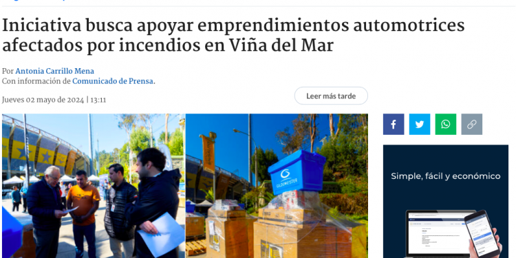 Radio Bio Bio | Iniciativa busca apoyar emprendimientos automotrices afectados por incendios en Viña del Mar