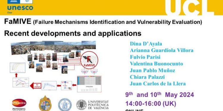 FaMIVE (Failure Mechanisms Identification and Vulnerability Evaluation) Recent developments and applications.