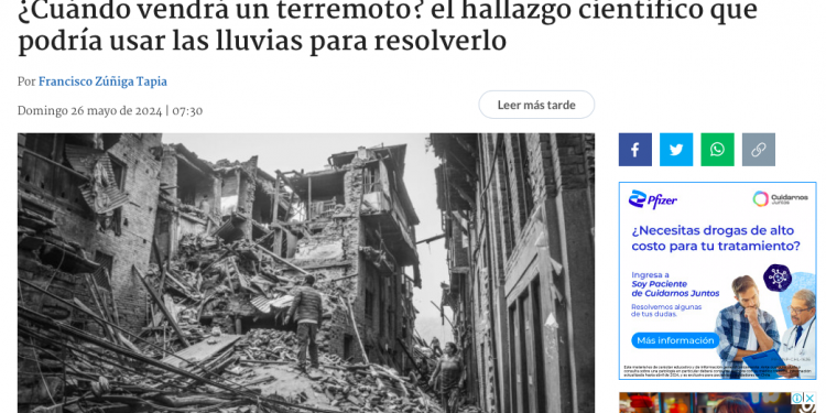 Bio Bio Chile | ¿Cuándo vendrá un terremoto? el hallazgo científico que podría usar las lluvias para resolverlo