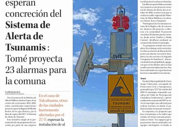 Diario Concepción | Municipalidades esperan concreción del Sistema de Alerta de Tsunamis: Tomé proyecta 23 alarmas para la comuna