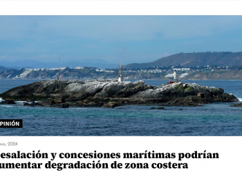 El Mostrador | Desalación y concesiones marítimas podrían aumentar degradación de zona costera