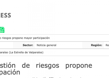 Litoralpress | La Estrella de Valparaíso: Libro de gestión de riesgos propone mayor participación