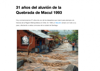 RNE.cl | 31 años del aluvión de la Quebrada de Macul 1993