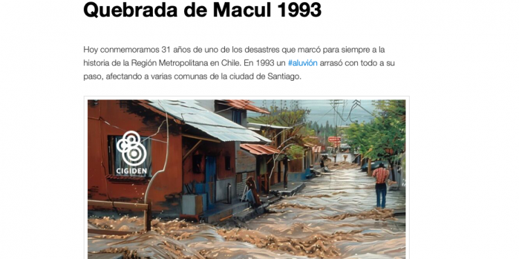 RNE.cl | 31 años del aluvión de la Quebrada de Macul 1993