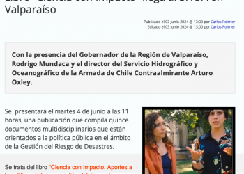 UCVRadio.cl | Libro “Ciencia con Impacto” llega al SHOA en Valparaíso