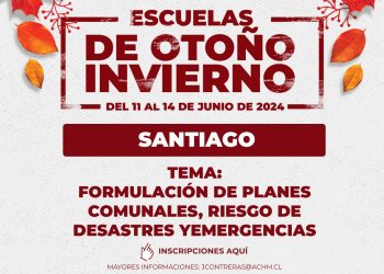 Presentación de investigadores CIGIDEN en la Escuela de Invierno 2024 “Formulación de Planes Comunales de RRD, Emergencia y sus Amenazas” de la Asociación Chilena de Municipalidades (ACHM)