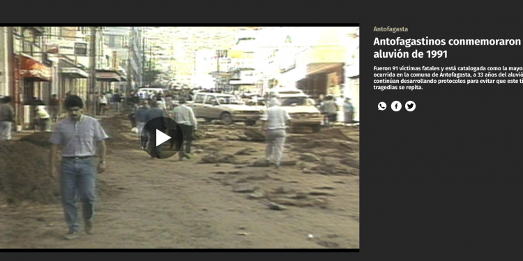 TVN Red Antofagasta | Antofagastinos conmemoraron el aluvión de 1991