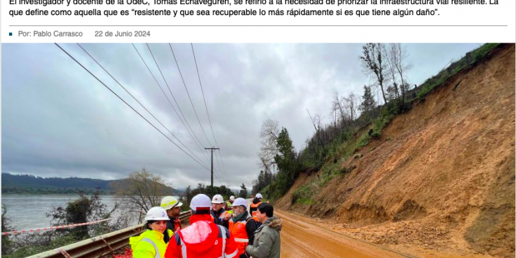 Diario Concepción | “La infiltración de agua va a llevar a que el cerro trate de recuperar estabilidad”: experto por Ruta de la Madera