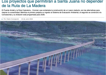 Diario Concepción | Los proyectos que permitirán a Santa Juana no depender de la Ruta de La Madera