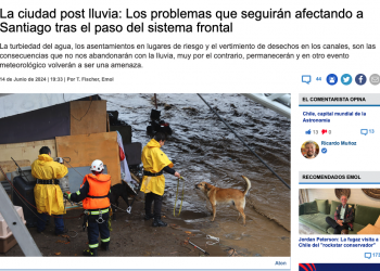 EMOL | La ciudad post lluvia: Los problemas que seguirán afectando a Santiago tras el paso del sistema frontal