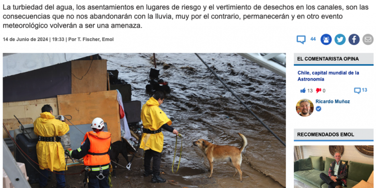 EMOL | La ciudad post lluvia: Los problemas que seguirán afectando a Santiago tras el paso del sistema frontal