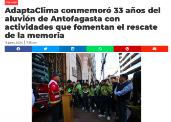 G5 Noticias | AdaptaClima conmemoró 33 años del aluvión de Antofagasta con actividades que fomentan el rescate de la memoria