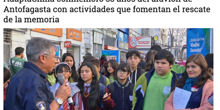 Ministerio de Medio Ambiente | AdaptaClima conmemoró 33 años del aluvión de Antofagasta con actividades que fomentan el rescate de la memoria