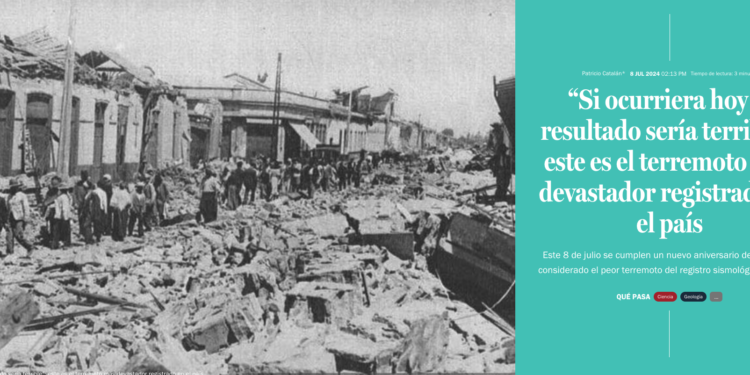 Qué Pasa LT | “Si ocurriera hoy el resultado sería terrible”: este es el terremoto más devastador registrado en el país