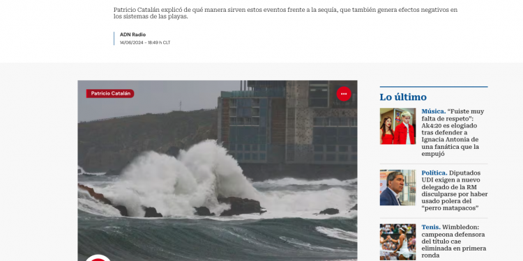 Radio ADN | Investigador del CIGIDEN y efecto de las marejadas: “Las playas retrocedieron un poco, tuvieron unas cuantas salidas, pero no fue algo excepcional”